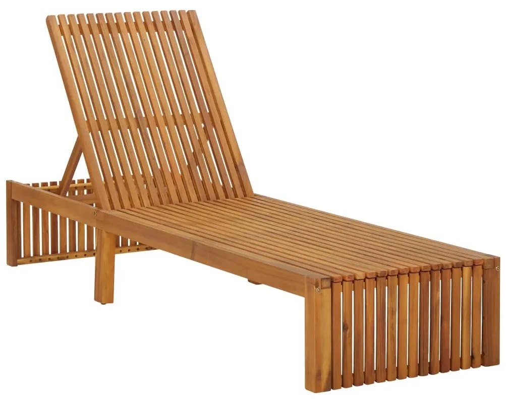 Espreguiçadeira com almofadão madeira de acácia maciça