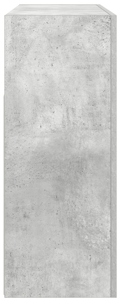 Buffet Cinza Concreto Madeira Engenheirada 116 x 30 x 75 cm