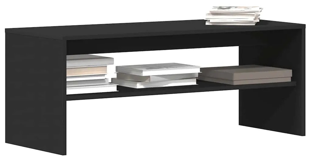 vidaXL Móvel de TV 100x40x40 cm contraplacado preto