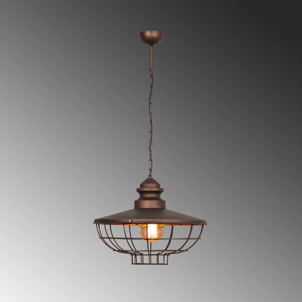 Candeeiro de Teto Sivani Tel – Castanho Escuro – 44 cm Diâmetro