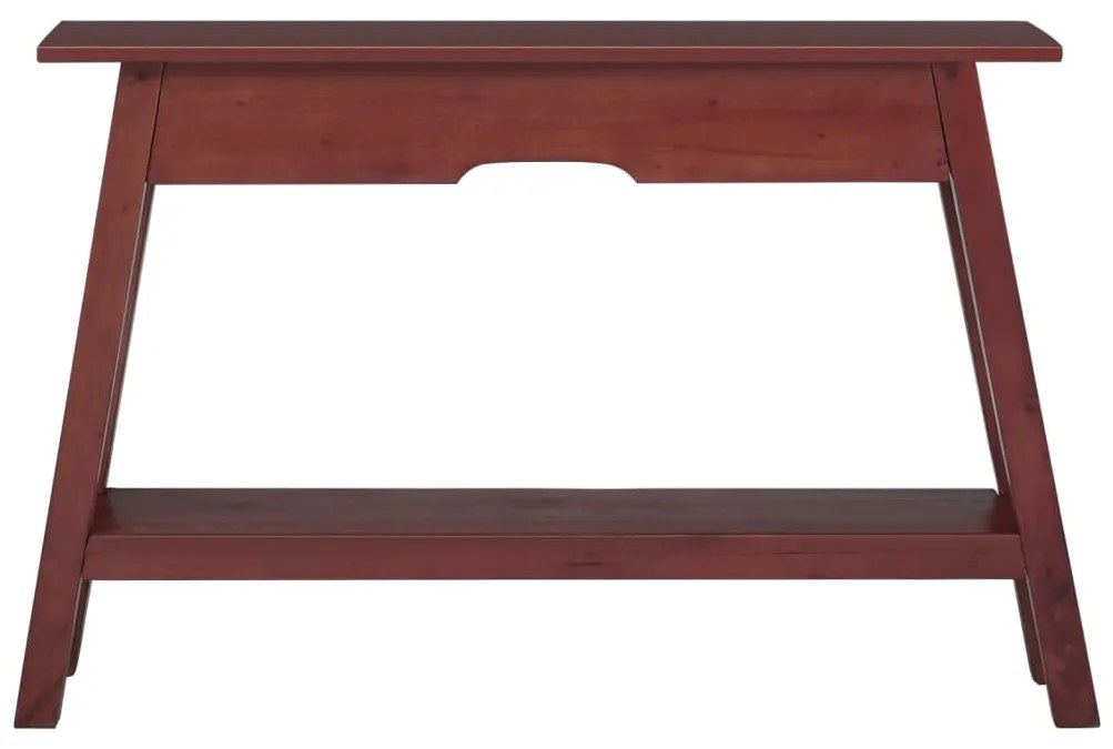 Mesa consola 110x30x75 cm madeira de mogno maciça castanho