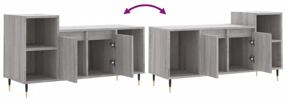 Móvel de TV 100x35x55 cm derivados de madeira cinzento sonoma