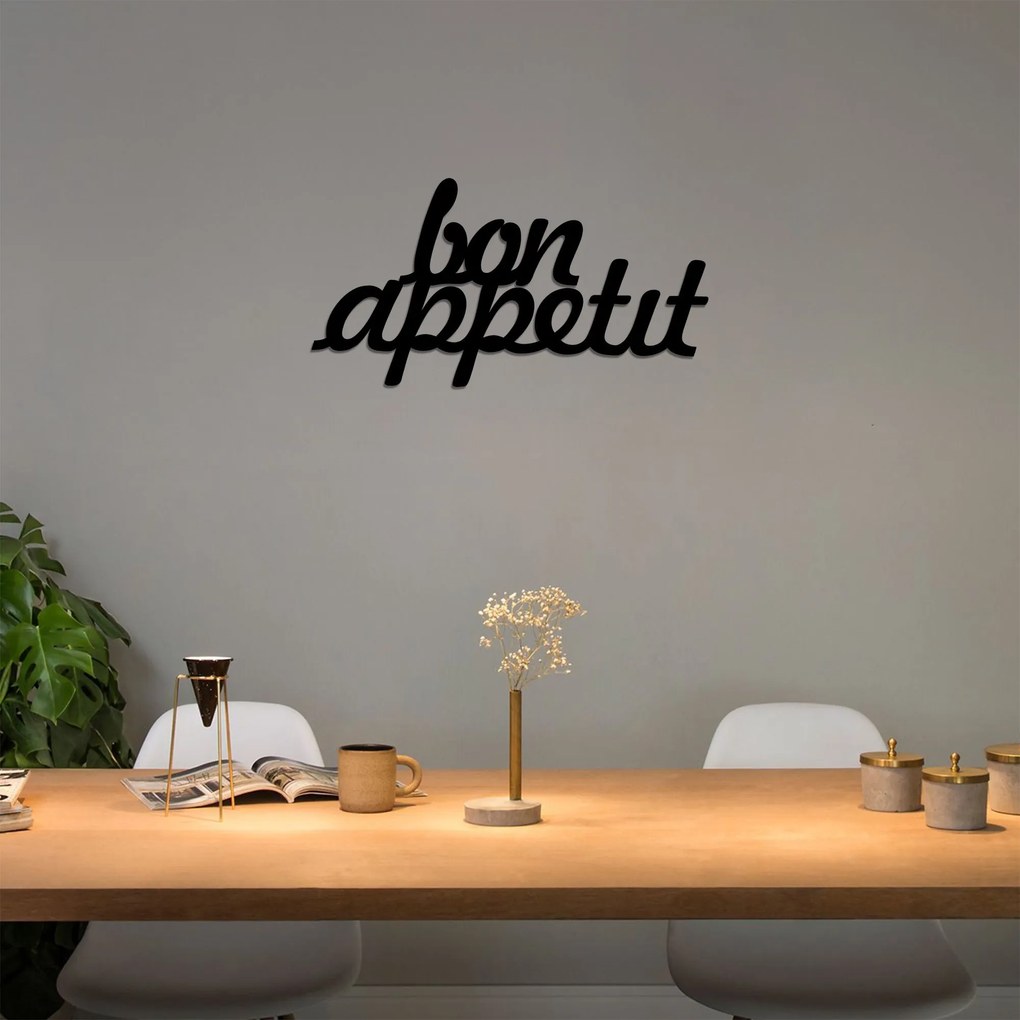 Acessório Decorativo de Parede Bon Appetit 1 – Preto – 50 x 30 cm