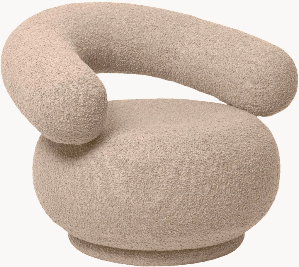Poltrona em bouclé Orbo
