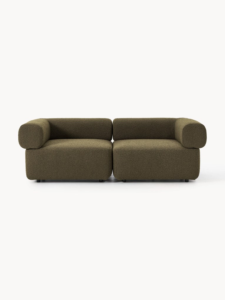 Sofá modular em bouclé Anton (2 lugares)