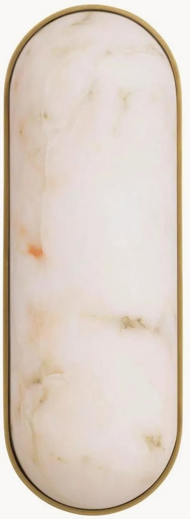 Candeeiro de parede LED em alabastro artesanal Sumo