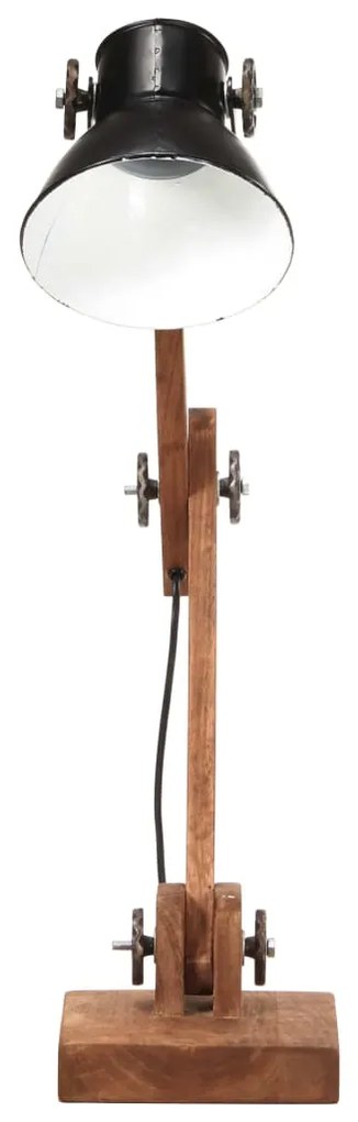 Candeeiro de secretária redondo industrial 58x18x90cm E27 preto