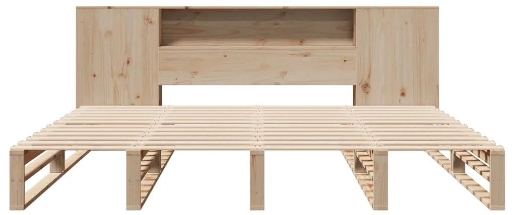 Cama com estante sem colchão 180x200 cm madeira maciça