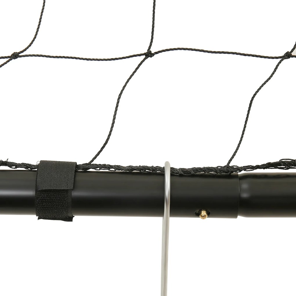 Baliza de futebol para crianças 300 x 120 x 205 cm Preta
