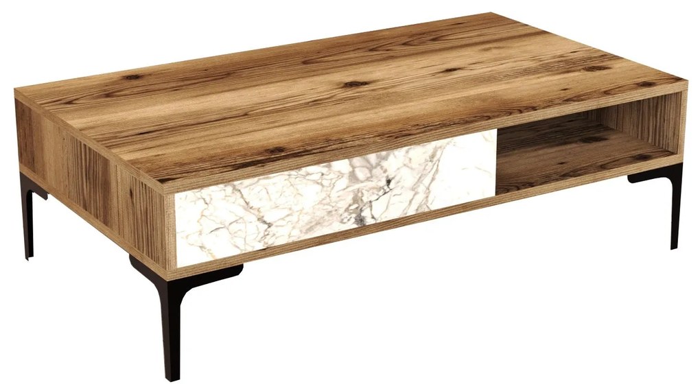 Mesa de Centro Istanbul – Nogueira Branca – 105 cm x 32,6 cm x 60 cm
