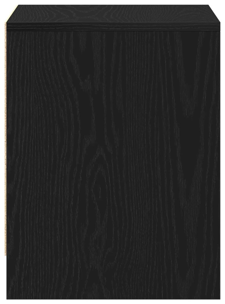 móvel de cabeceira vidaXL Preto Carvalho 45x34x44,5 cm Madeira de Enge