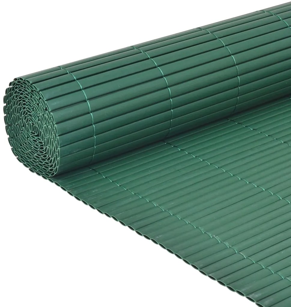 Cerca de jardim dupla face PVC 90x500 cm verde