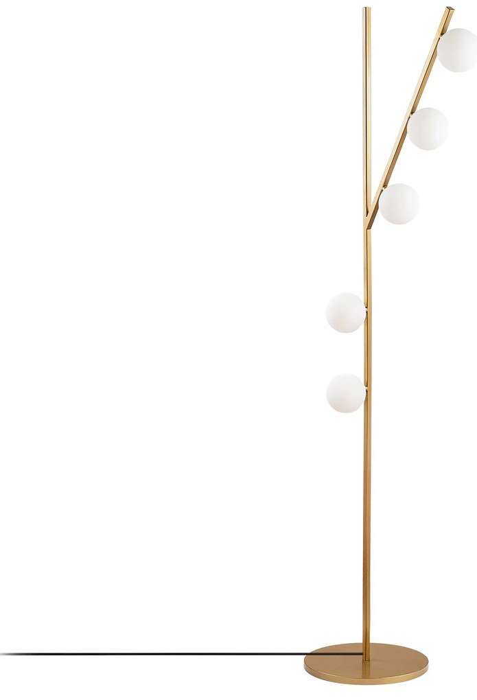 Candeeiro de Pé Domino – Dourado – 31 x 52 x 167 cm