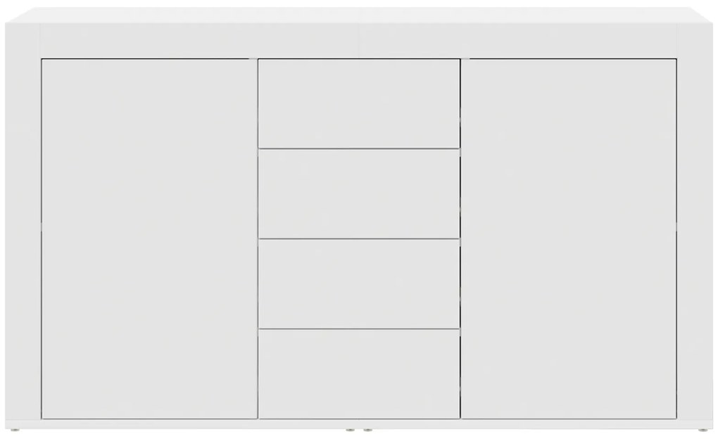 Aparador Branco Branco Madeira 120 x 36 x 69 cm Armazenamento