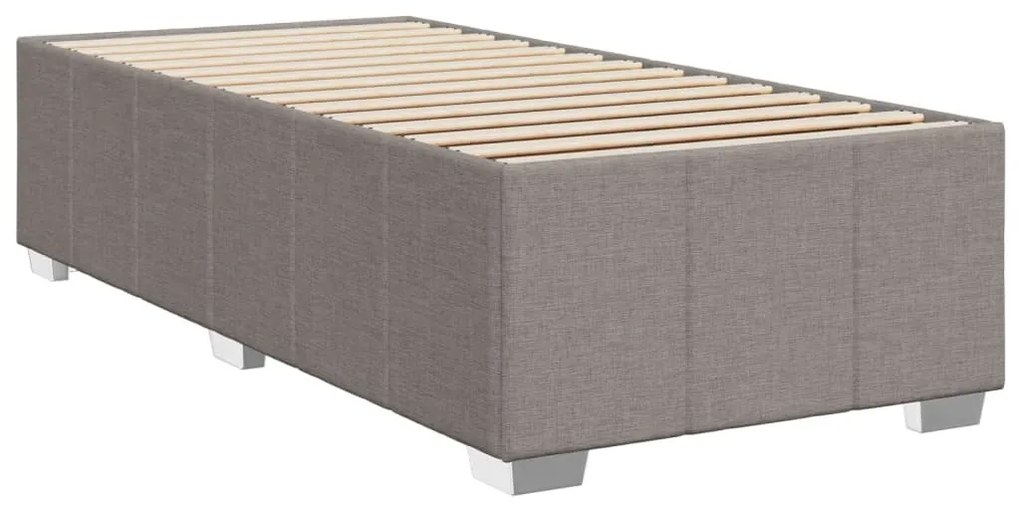 Estrutura cama sem colchão 90x200 cm tecido cinza-acastanhado