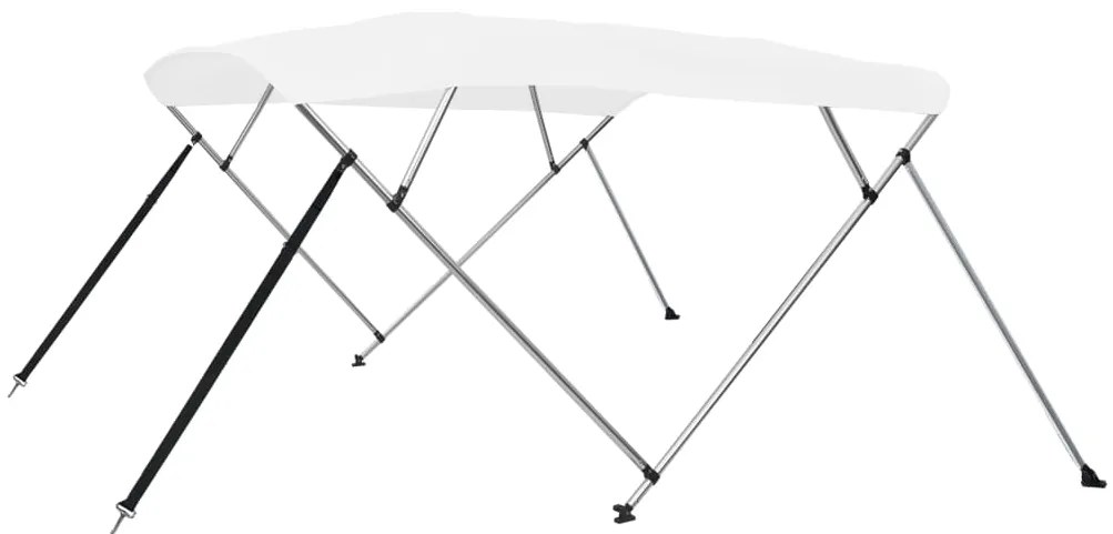 92369 vidaXL Toldo em 4 arcos Bimini 243x210x137 cm branco