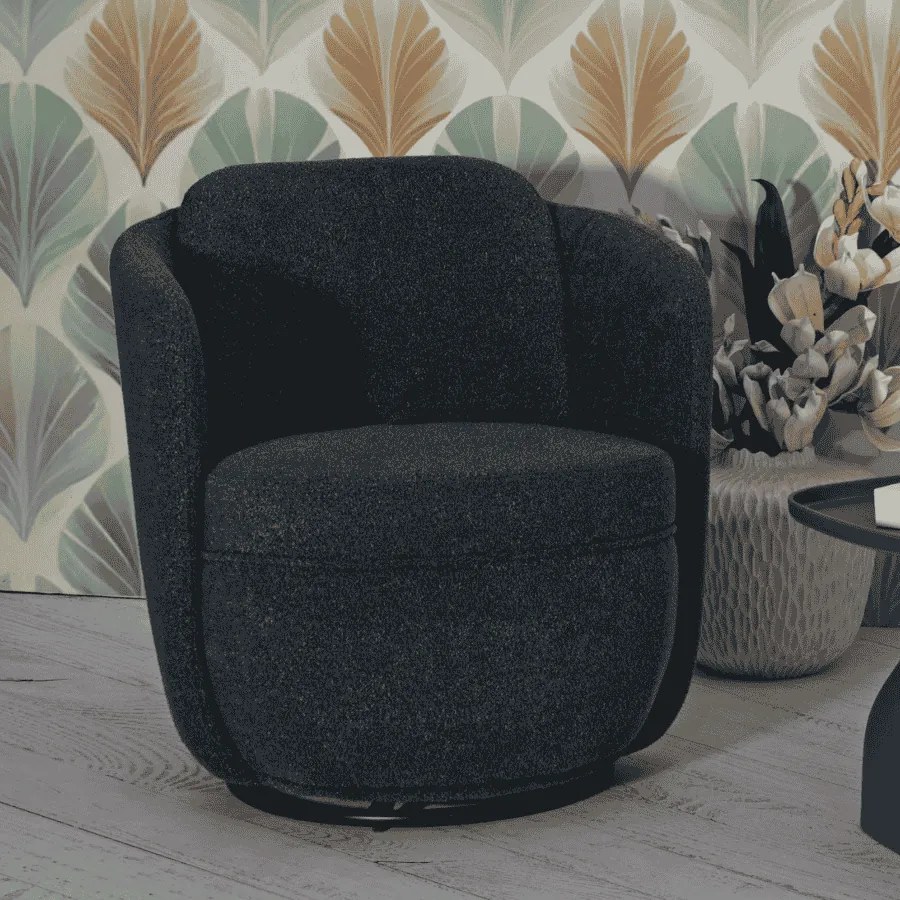 POLTRONA GIRATÓRIA 70X72X75 CM (ALTURA DO ASSENTO CM 44,5)