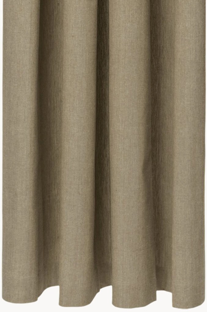 Cortina de duche em algodão orgânico repelente de água Chambray