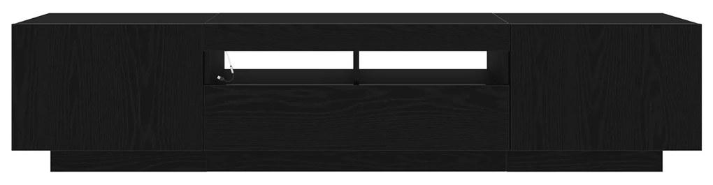 Aparador de TV vidaXL com Luzes LED em Madeira de Carvalho 180x35x40 c