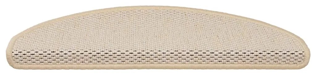 Tapetes escada adesivos aspeto sisal 15 pcs 65x21x4 cm berbere