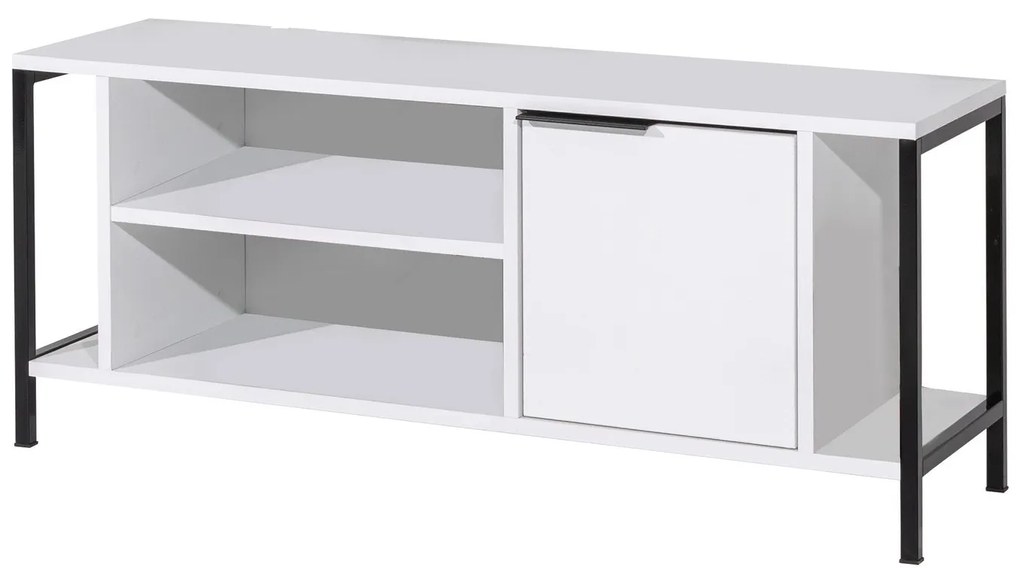 Móvel TV Bond – Branco/Preto – 120 cm x 48 cm x 35 cm
