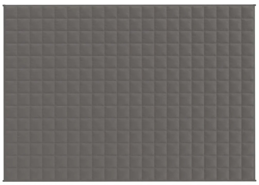 Manta pesada 6 kg 140x200 cm tecido cinza
