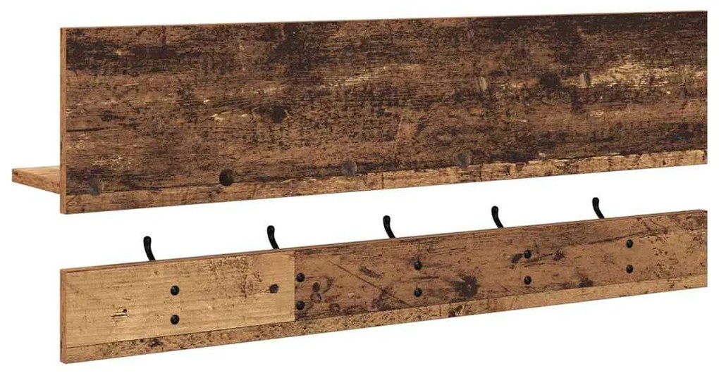 Cabideiro de Parede Madeira antiga 90 x 15 x 36 cm