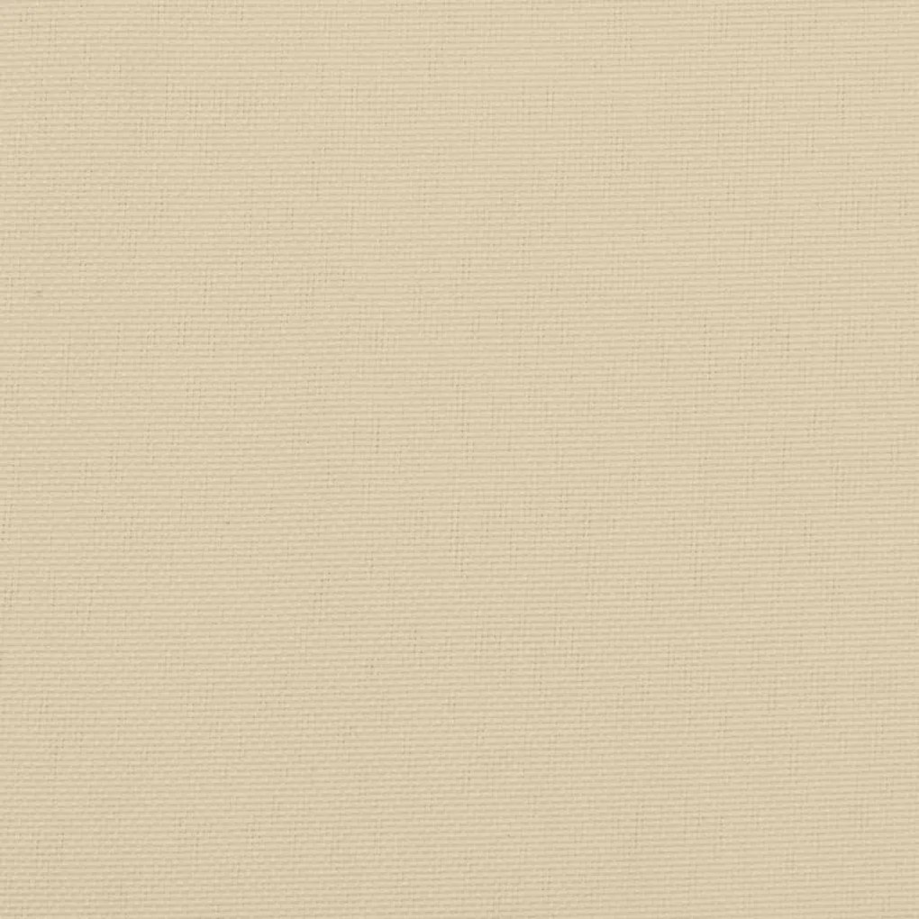 Almofadões banco jardim 2 pcs 200x50x7cm tecido oxford bege