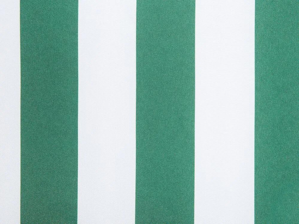 Baloiço de jardim em metal e tecido verde e branco CHAPLIN Beliani