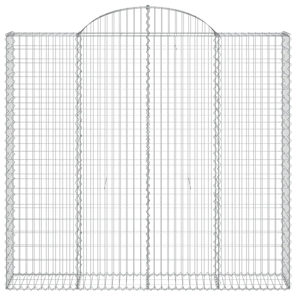 Cestos gabião arqueados 2pcs 200x30x180/200cm ferro galvanizado