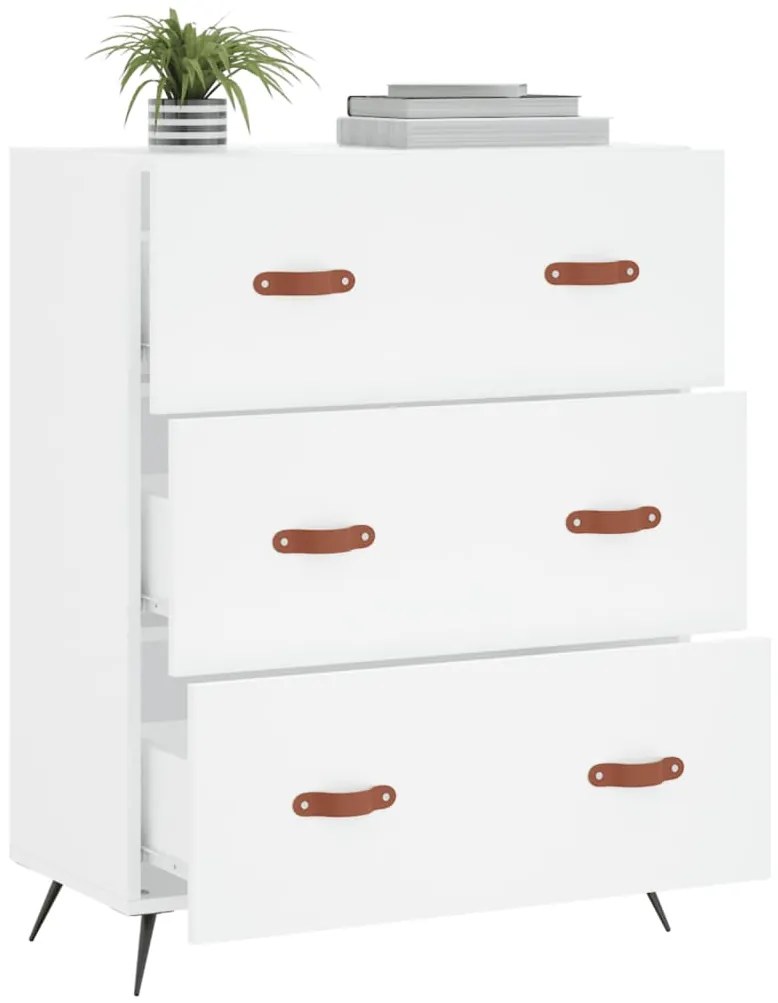 Cómoda 69,5x34x90 cm derivados de madeira branco