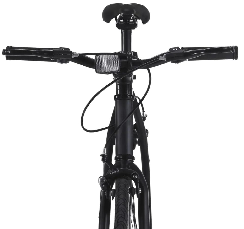 Bicicleta de mudanças fixas 700c 51 cm preto