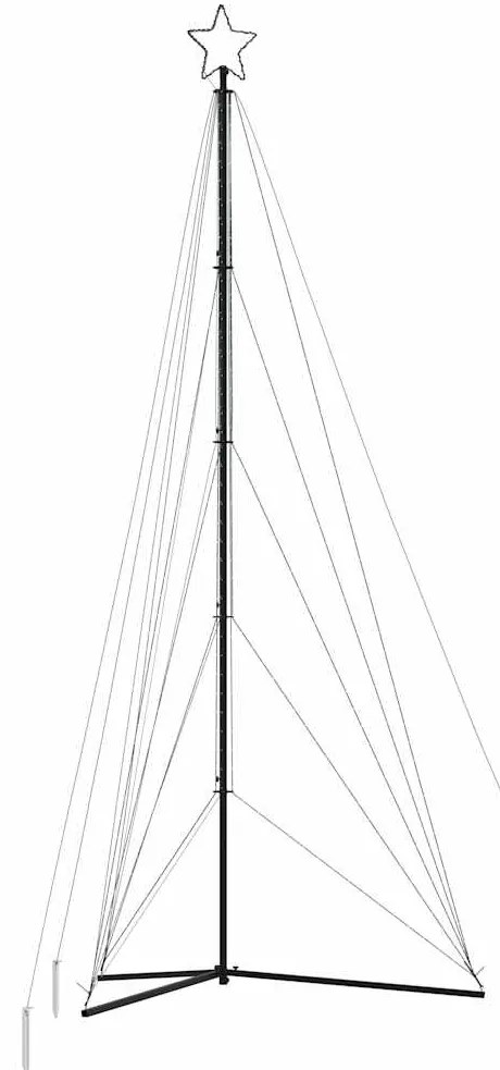 LED Árvore de Natal 615 LEDs Azul 404,5 cm