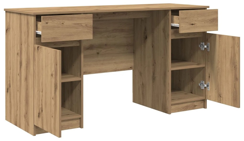 Mesa vidaXL Artisan Carvalho 140x49x76 cm Madeira de engenharia