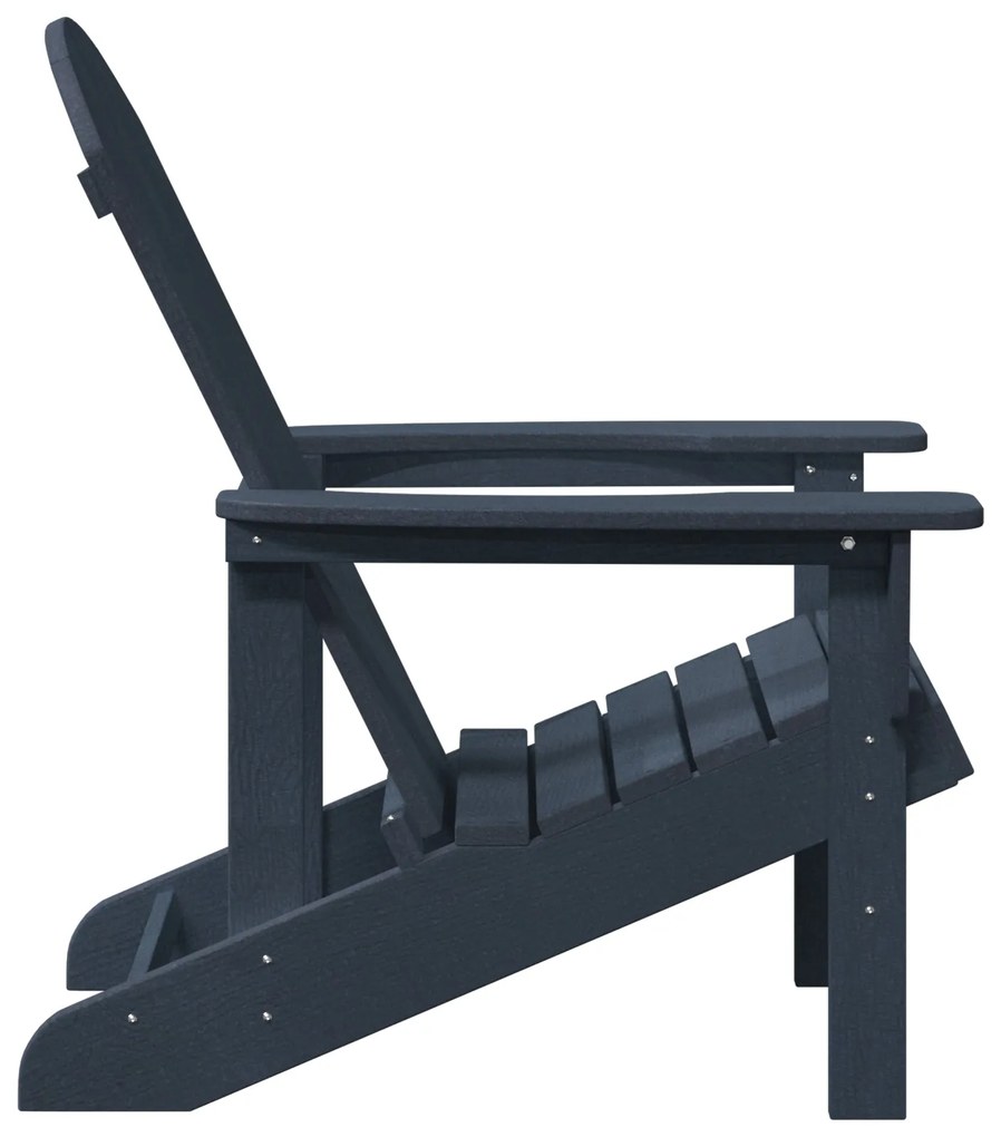 Cadeira Adirondack Azul-marinho 74x82x91 cm HDPE