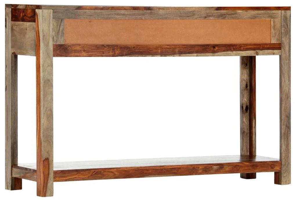 Mesa consola c/ 3 gavetas 120x30x75 cm madeira sheesham maciça