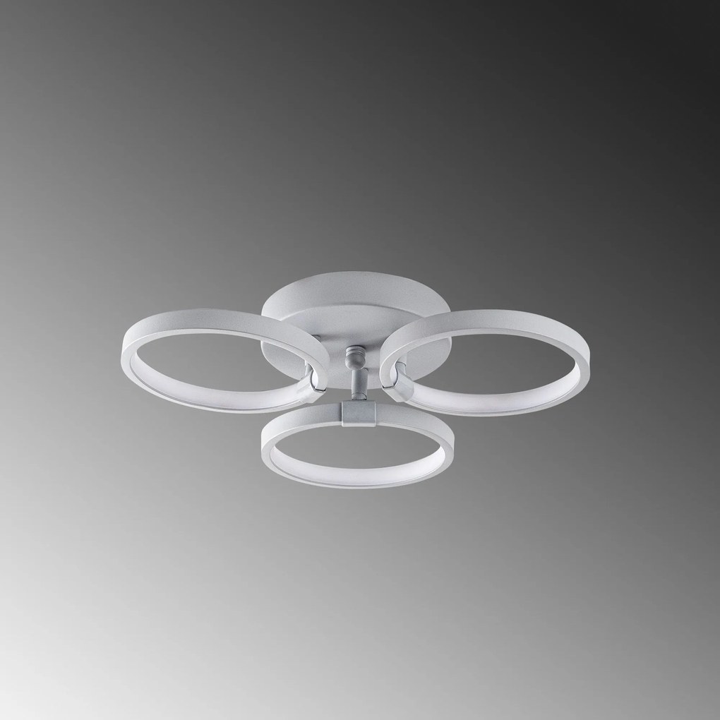 Candeeiro de Teto Halka – Cinzento Nardo – 37 cm x 9 cm x 32 cm
