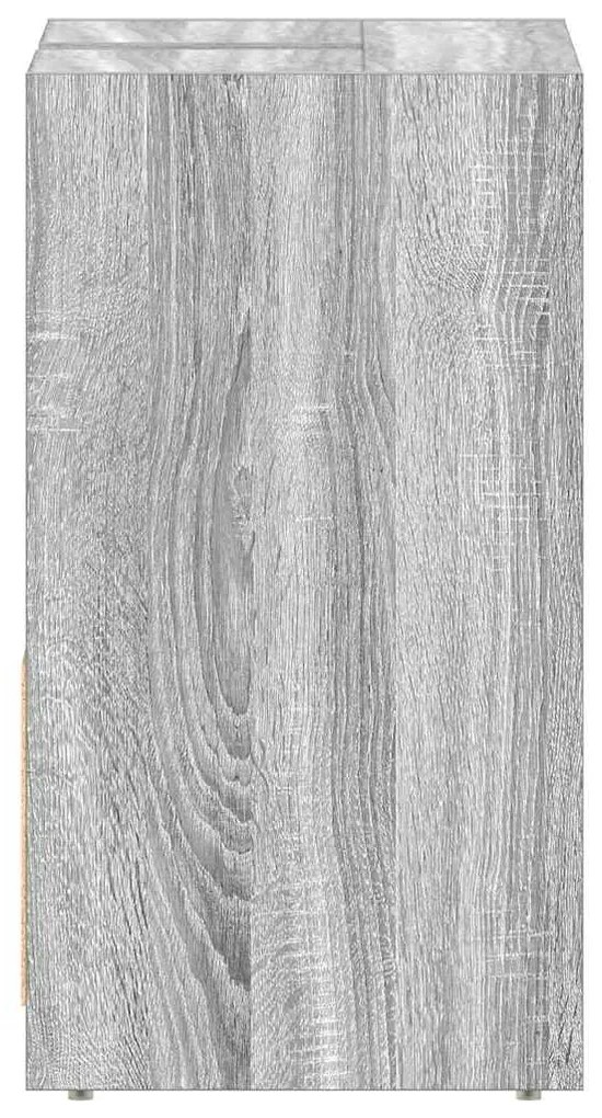 Armário casa de banho 60x33x61cm derivados madeira cinza sonoma