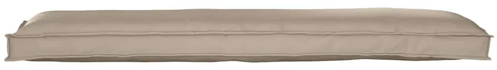 almofadas de palete para banco 2 pcs taupe 150x40x8 cm tecido oxford
