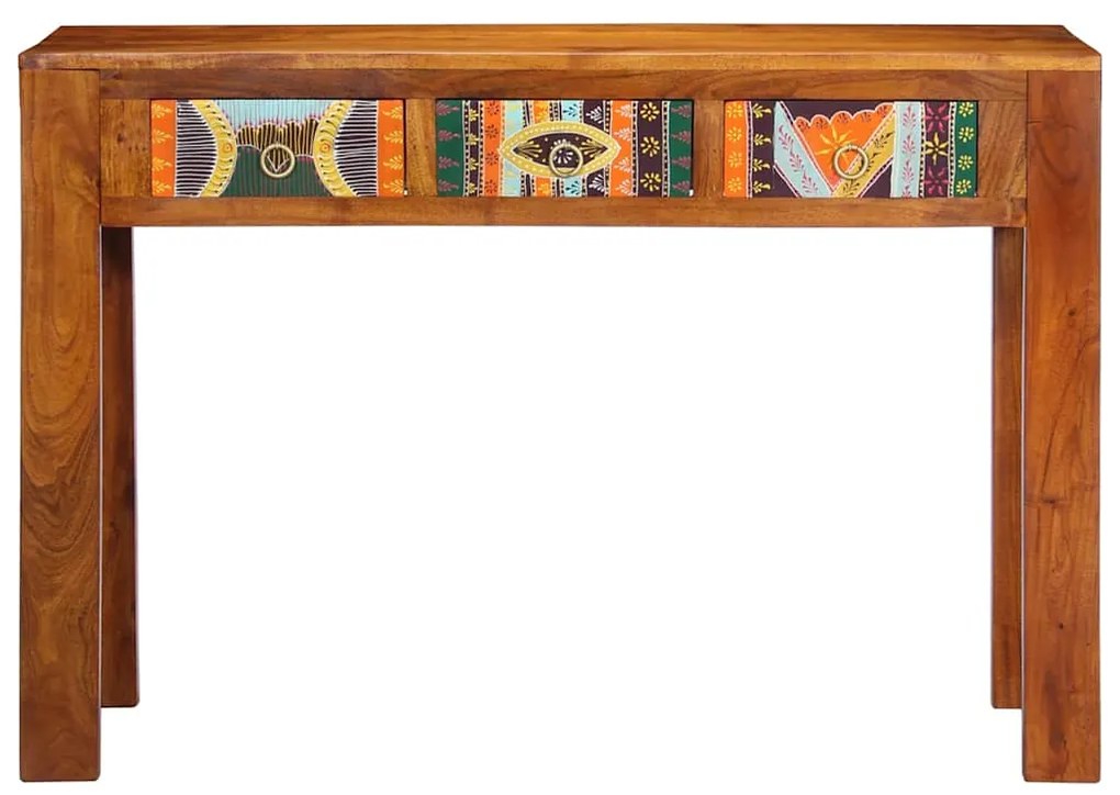 Mesa consola 110x35x75 cm madeira de acácia maciça
