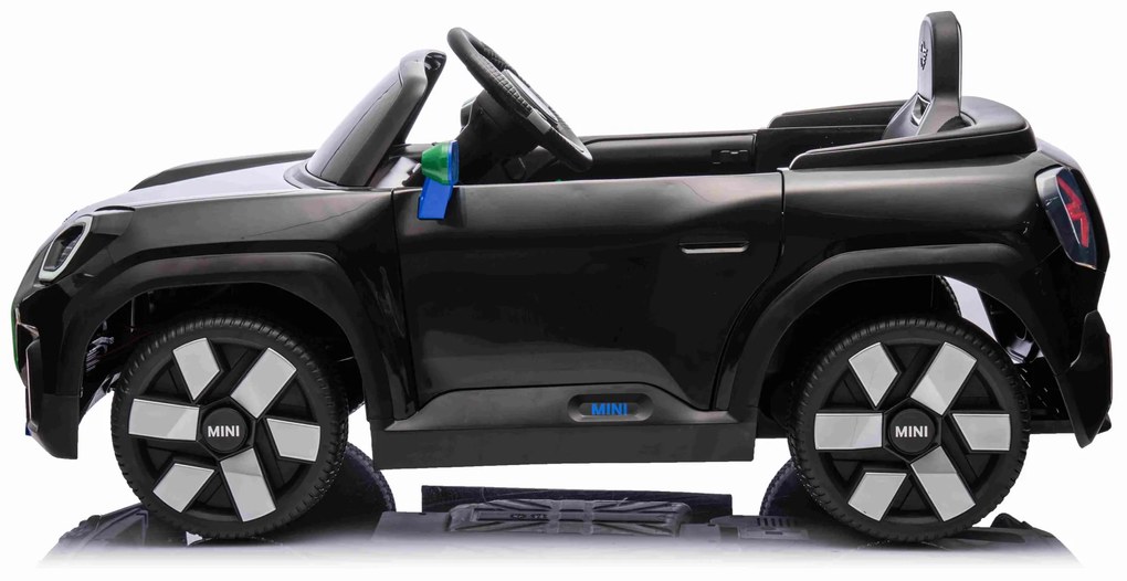 Carro elétrico para Crianças 12V Mini Concept Aceman 4x4, rodas borracha, couro ecológico Preto