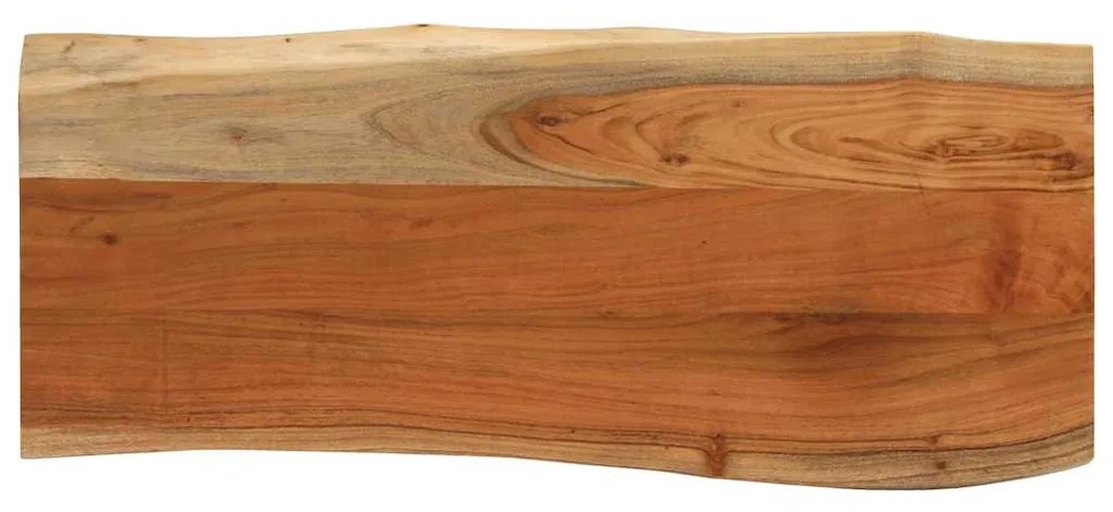 vidaXL Tampo de mesa retangular borda viva 90x40x3,8 cm acácia maciça