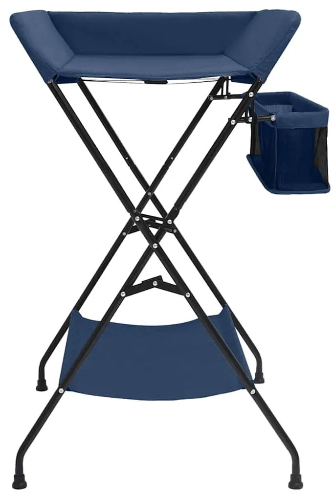 Mesa muda-fraldas ferro azul-marinho