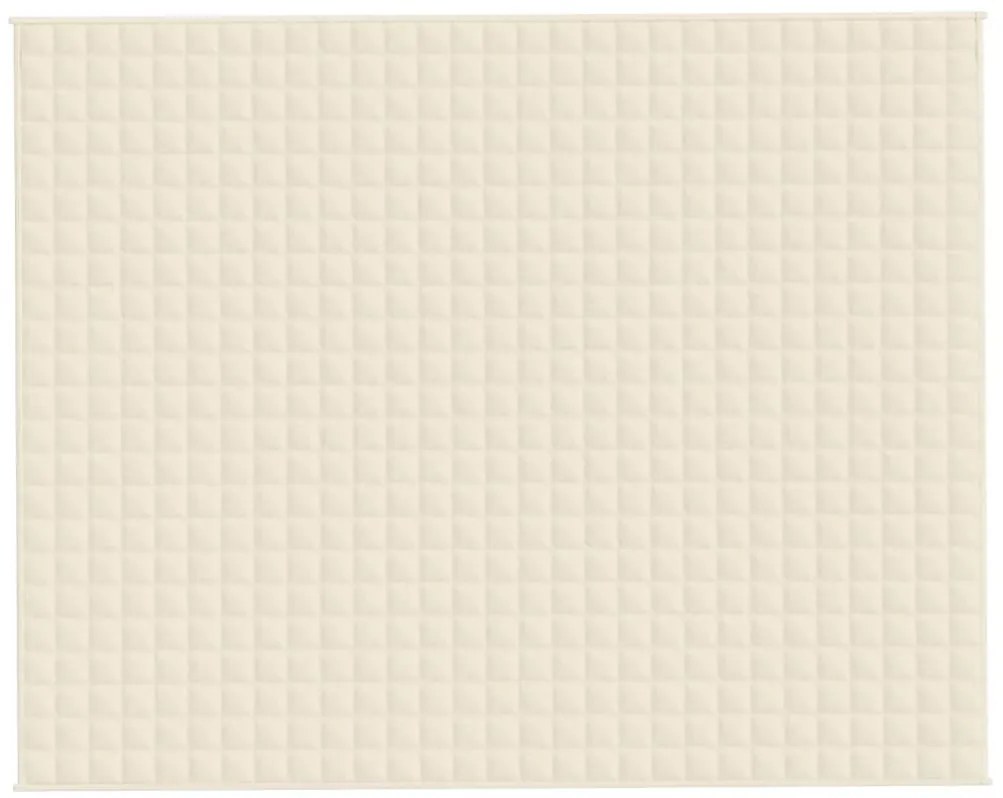 Manta pesada 11 kg 235x290 cm tecido creme-claro