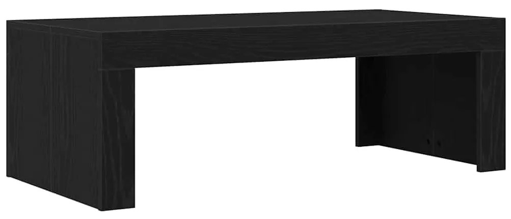 Mesa de Centro vidaXL Preto Carvalho 102x50x35 cm Madeira Engenheirada