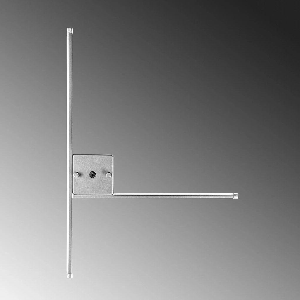 Candeeiro de Parede Sarf - Cromado - 61cm x 42cm x 3cm