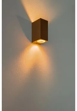 Aplique De Exterior Em Alumínio Com 2 Pontos De Luz Dolton Preto - Sklum