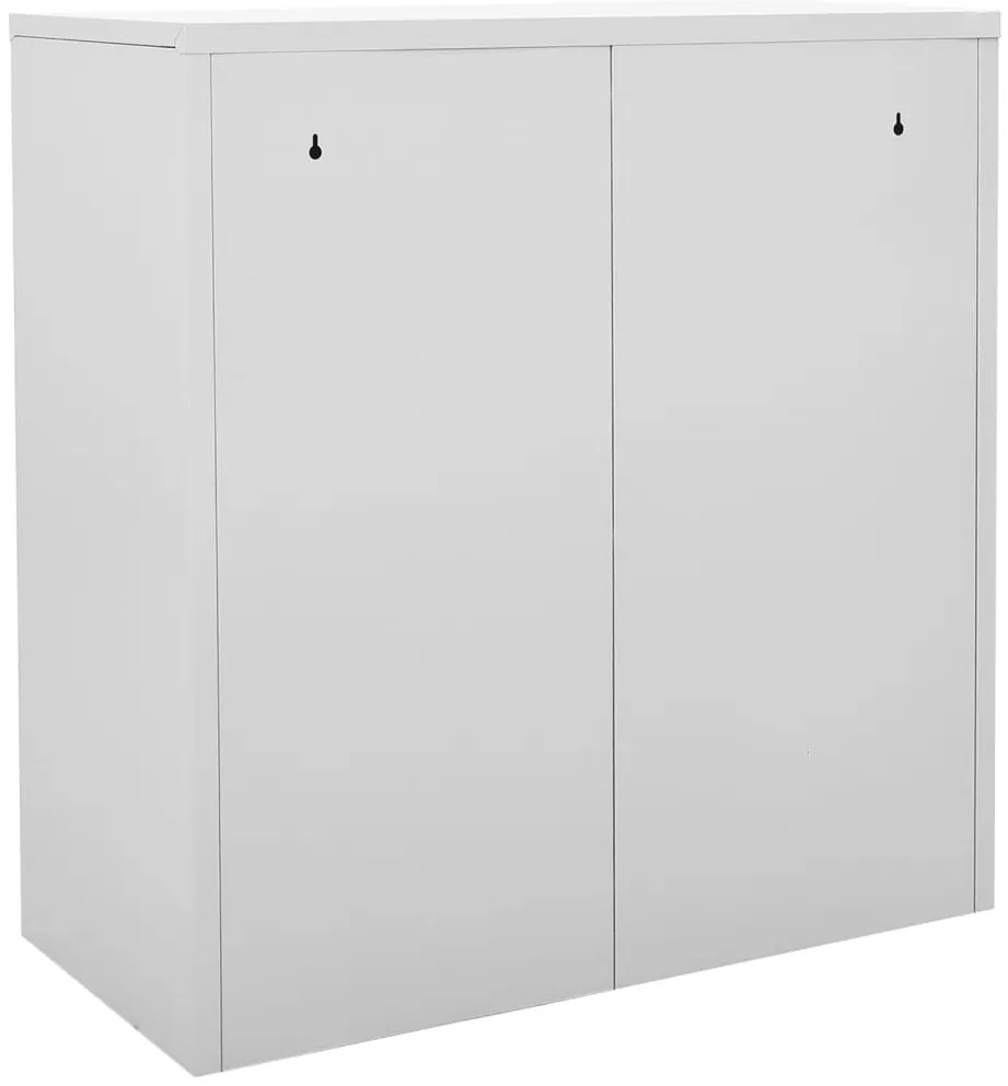 Cacifos 2 pcs 90x45x92,5 cm aço cinzento-claro e azul