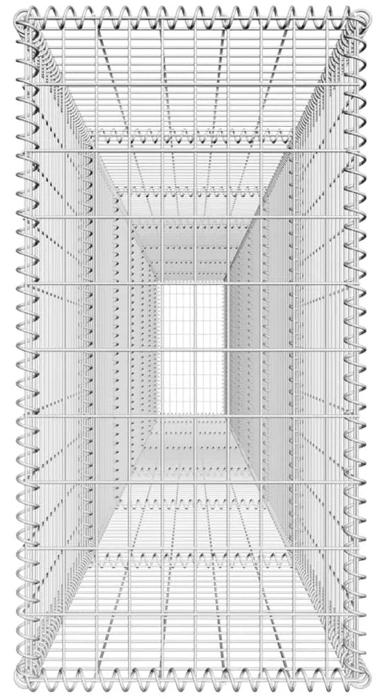 Muro gabião com tampa aço galvanizado 600x50x100 cm