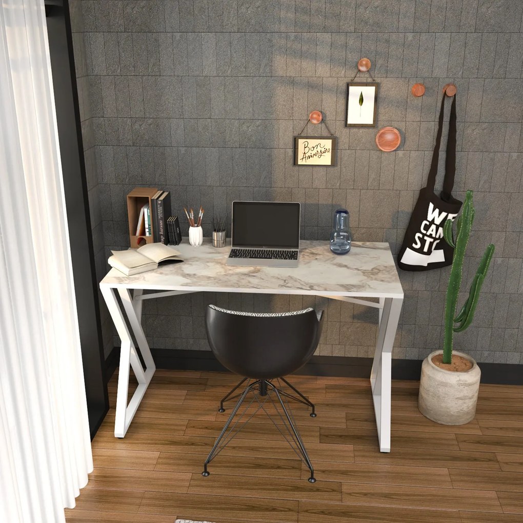 Secretária de Estudo Gyza - Branco - 120x60x75 cm